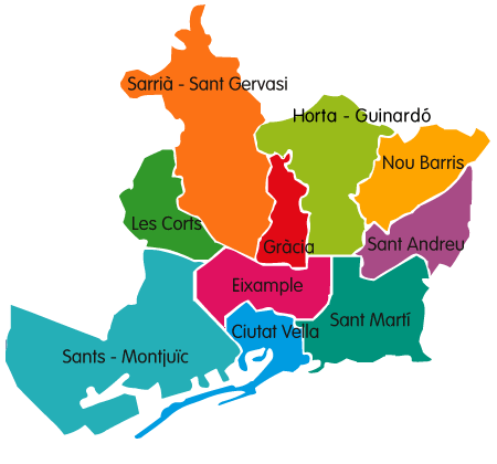 Barcelona districts Rent apartments in Barcelona | Barcelona districts